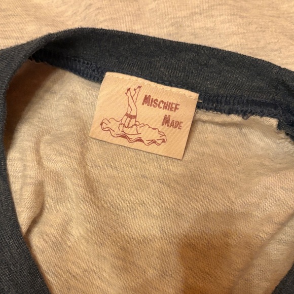 Bottom Up Graphic Raglan Tee - Picture 2 of 2